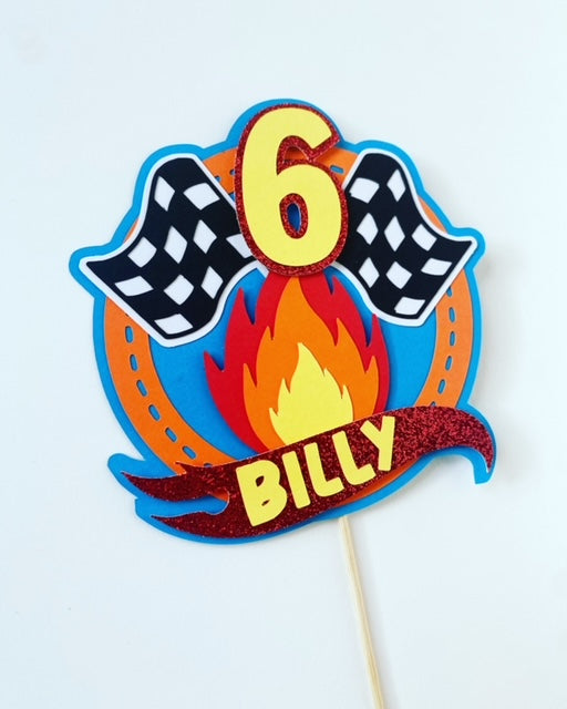 Hot Wheels inspired cake topper