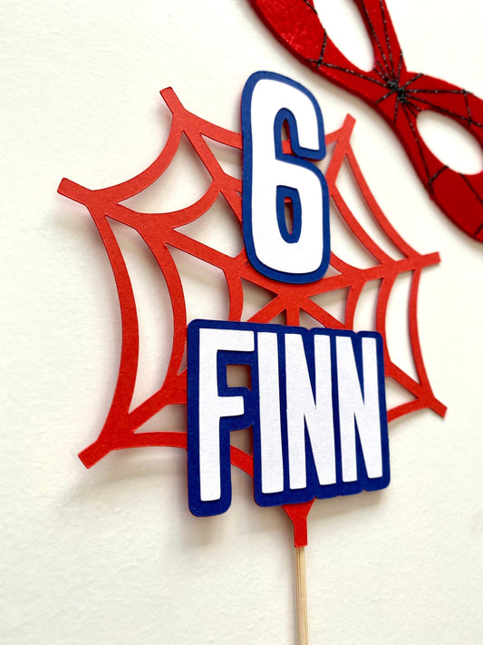 Spider web cake topper