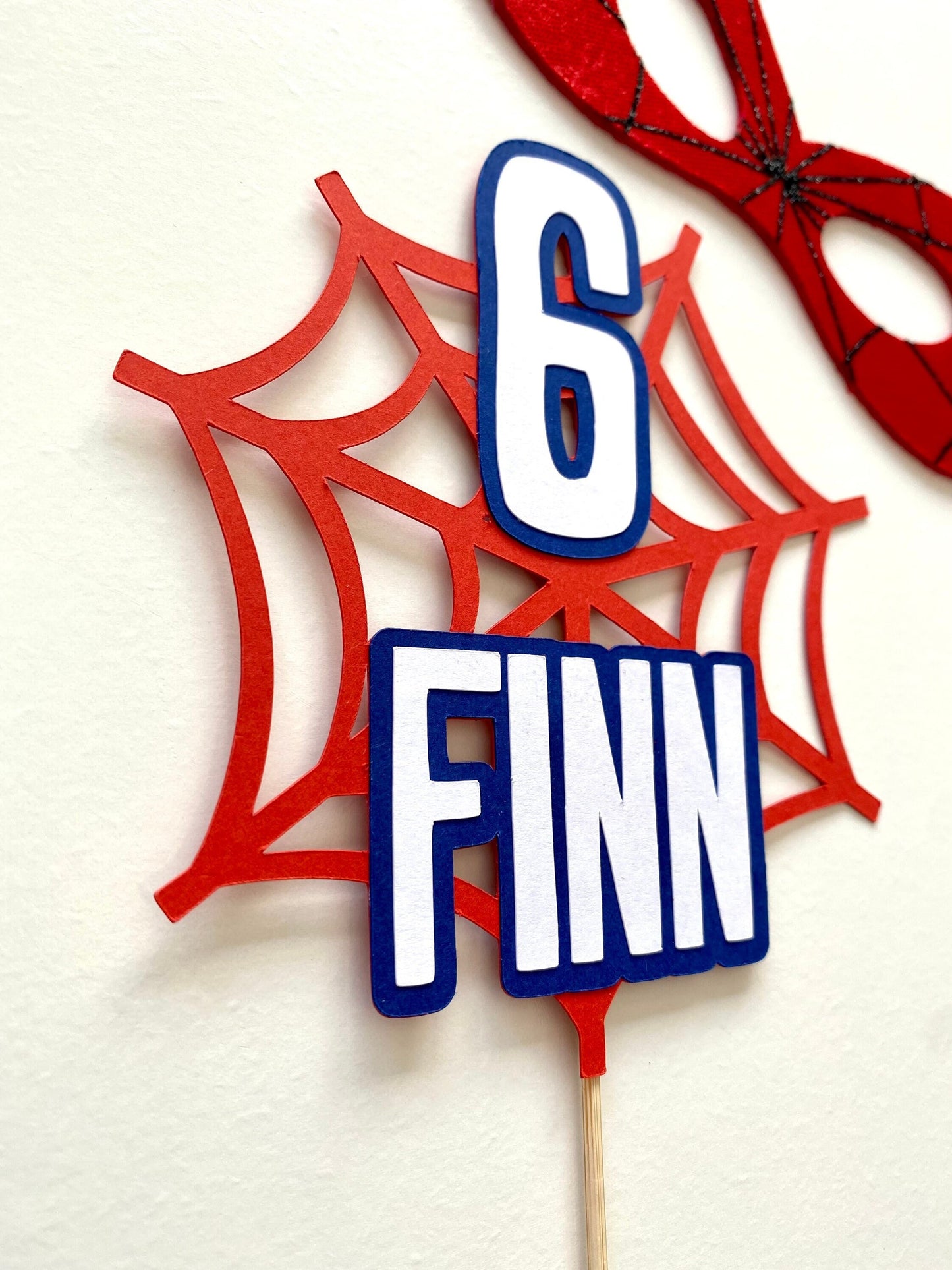 Spider web birthday banner