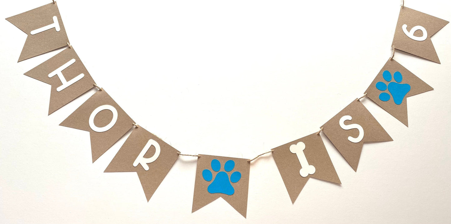 Dog birthday banner