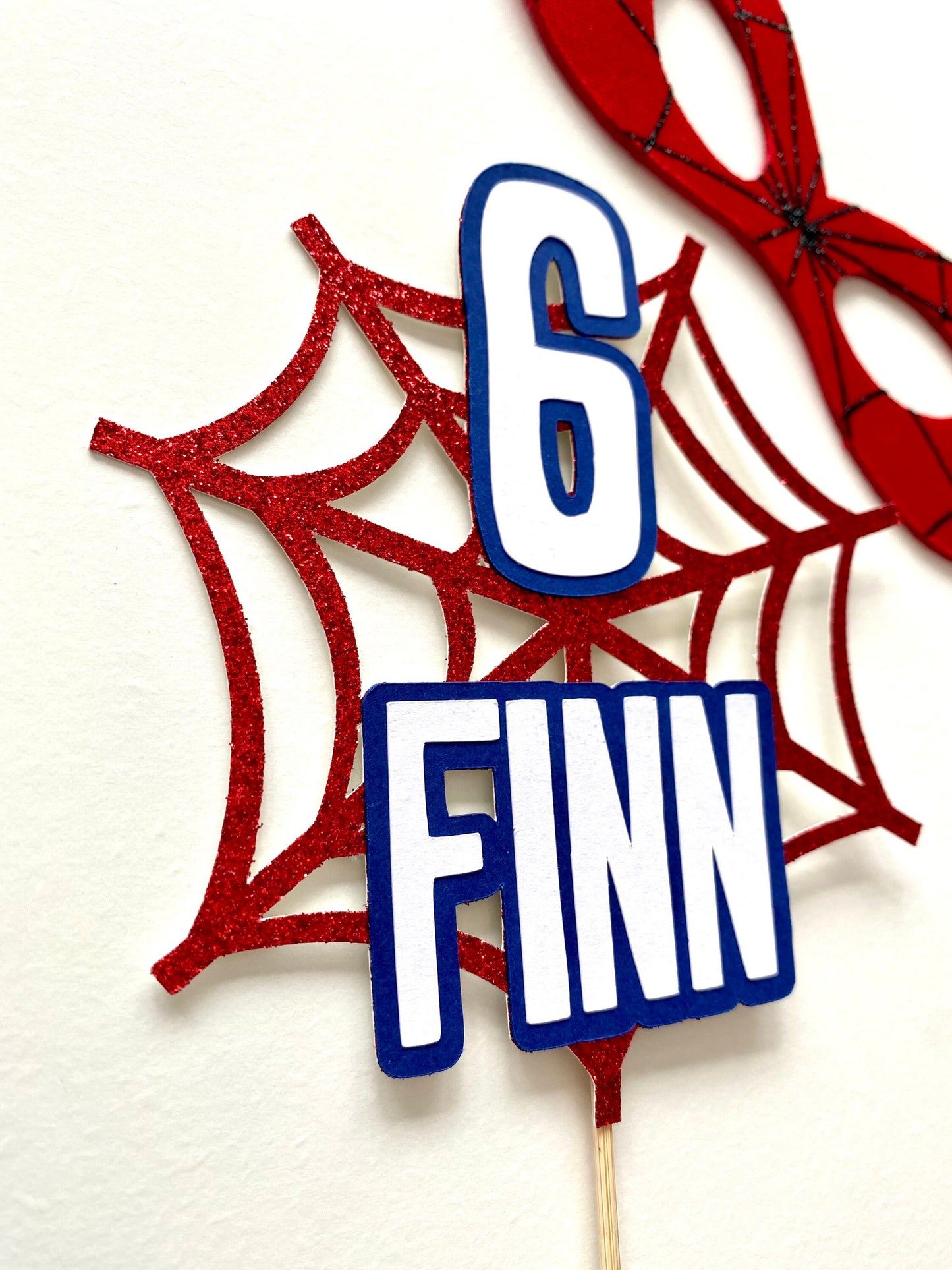 Spider web birthday banner