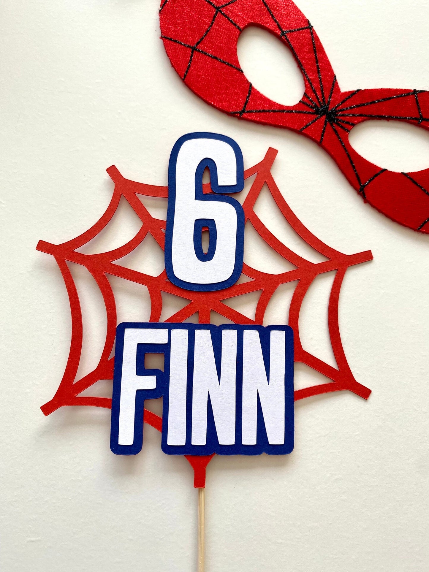 Spider web cake topper