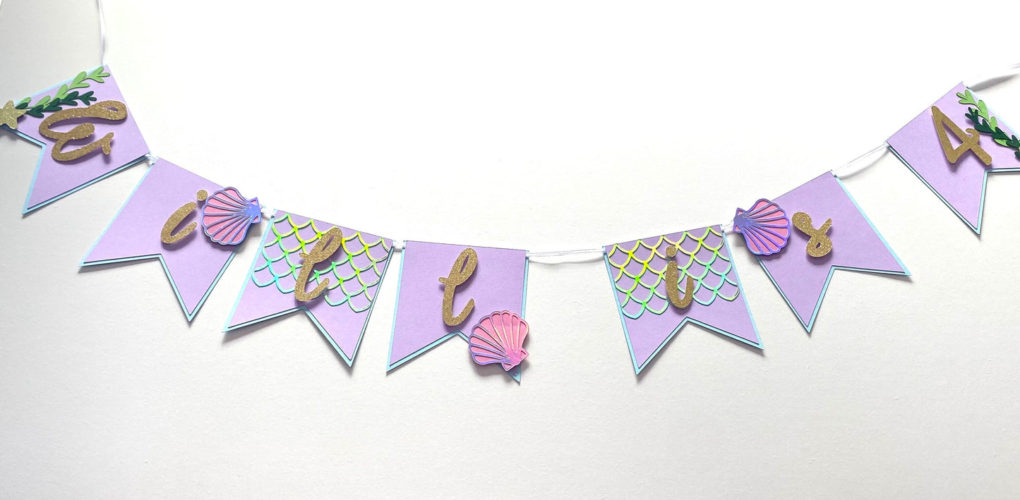 Mermaid cake topper