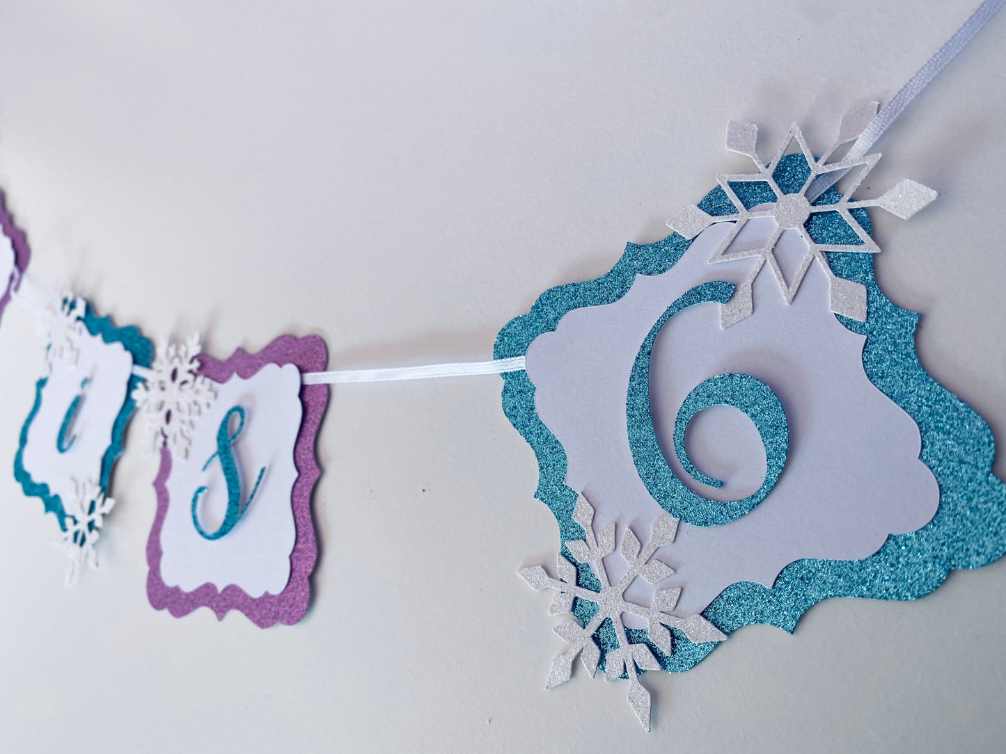 Snowflake birthday banner