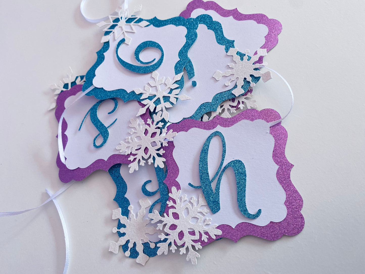 Snowflake cake topper