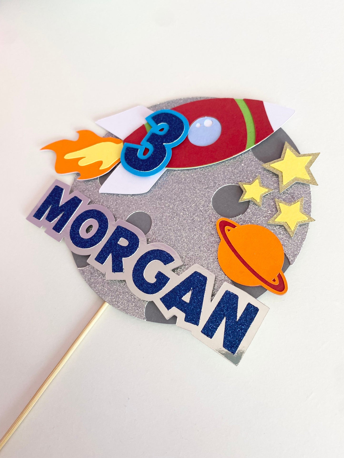 Space cake topper