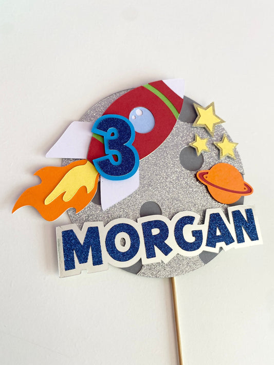 Space cake topper