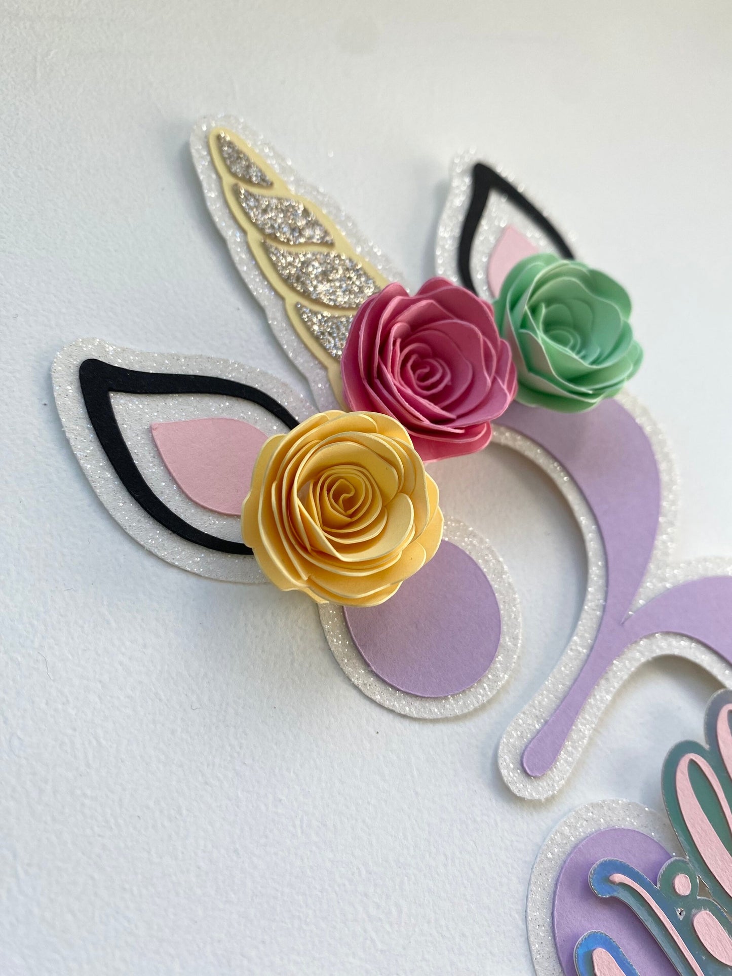 Unicorn cake topper
