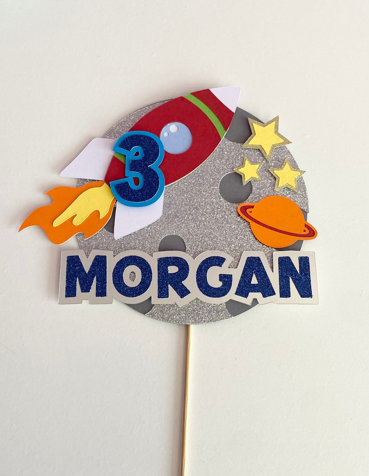 Space cake topper