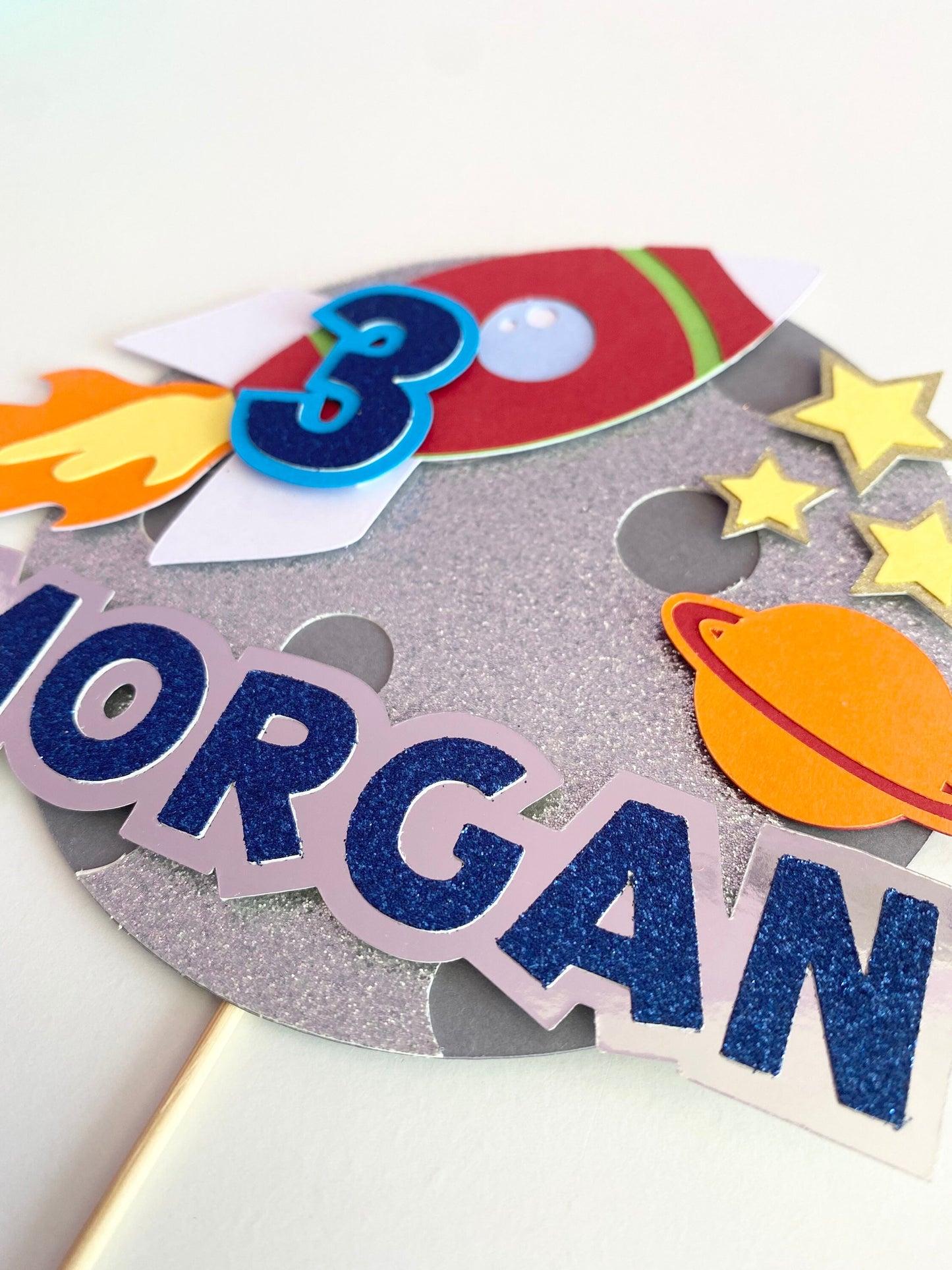 Space cake topper