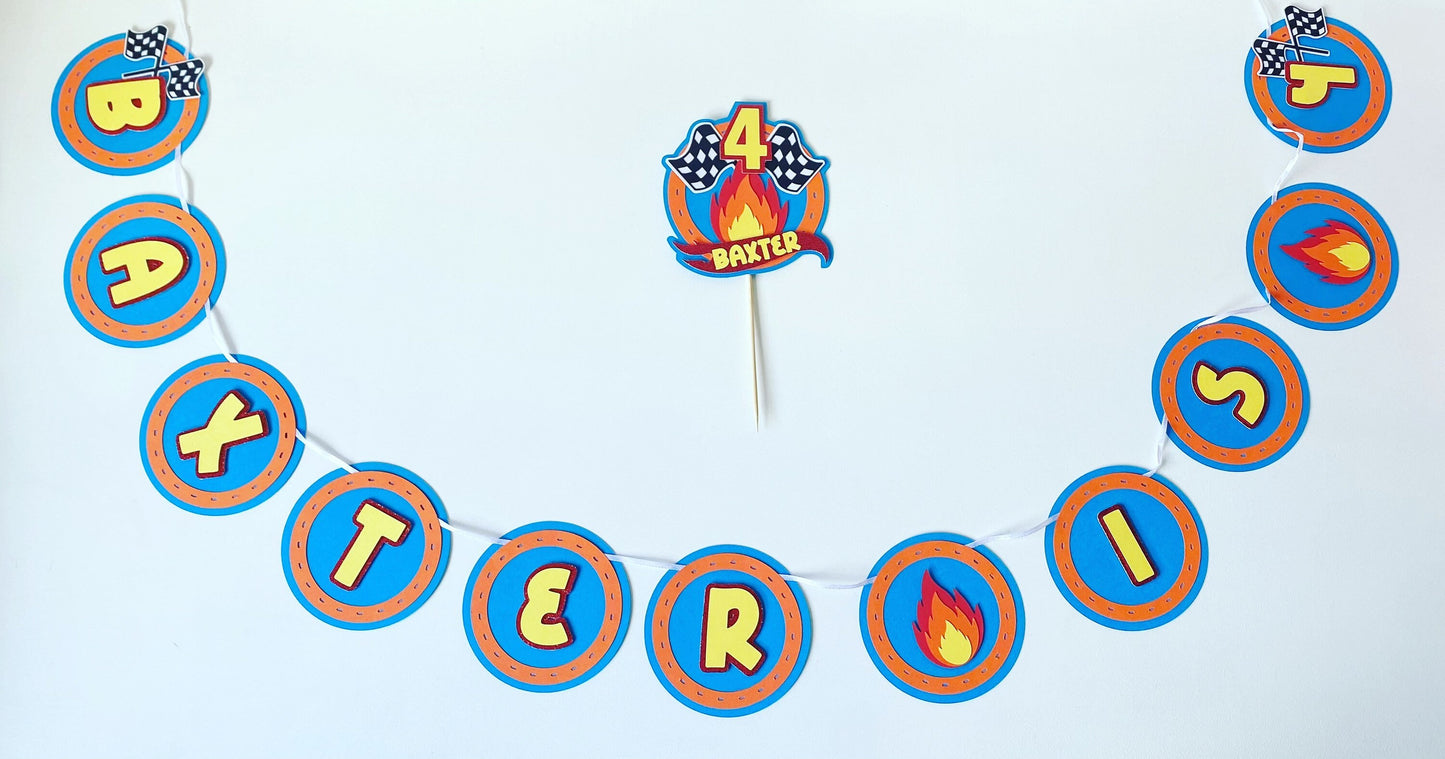 Hot Wheels inspired banner