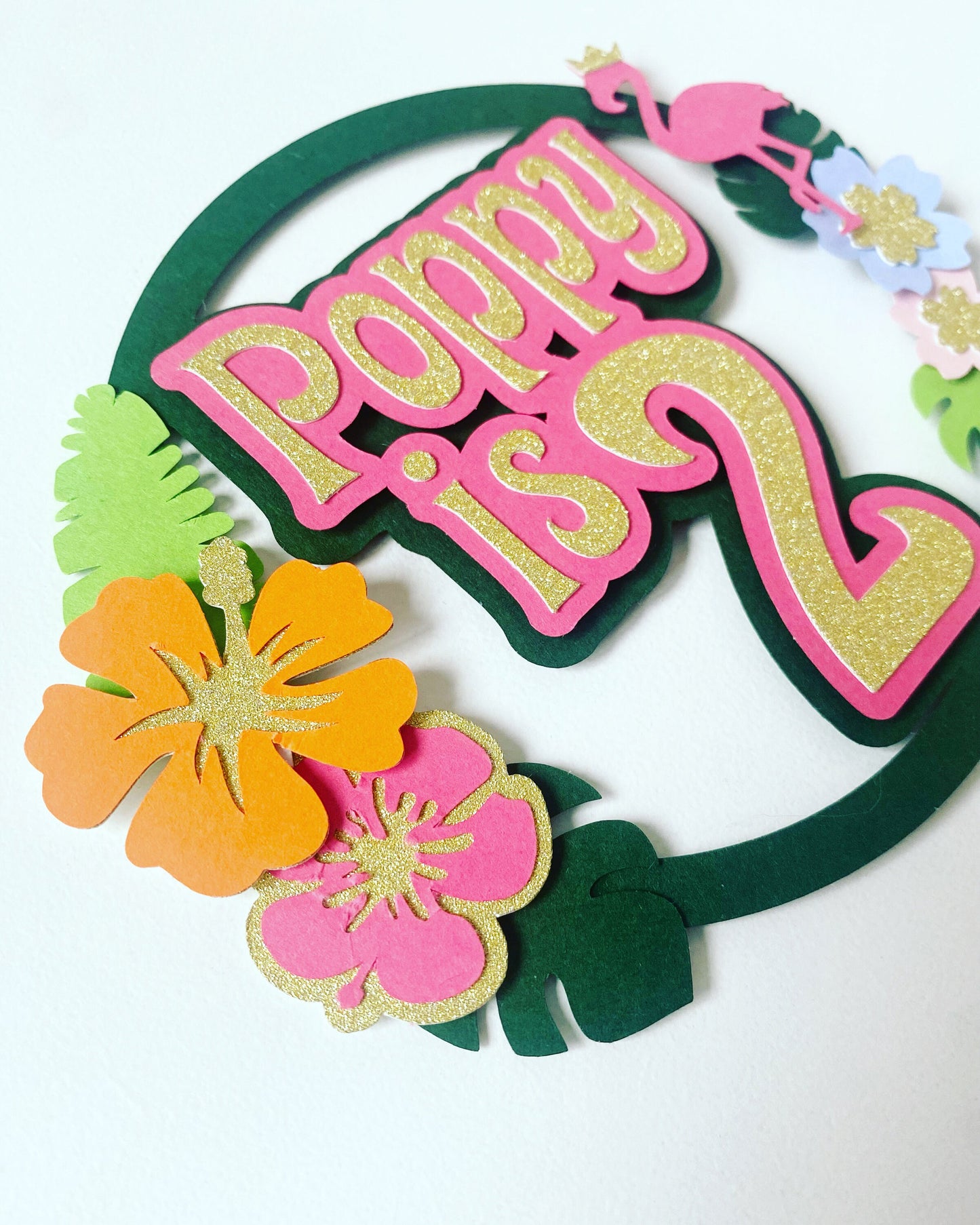 Tropical cake topper