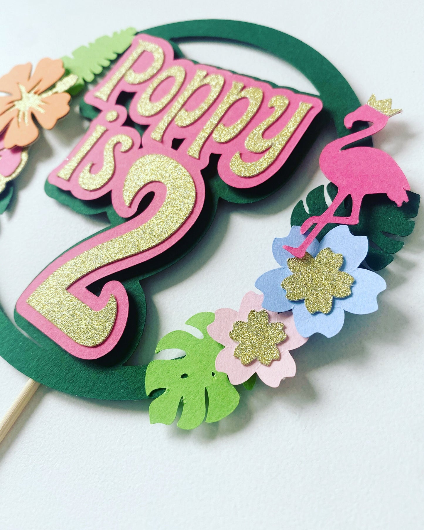 Tropical cake topper