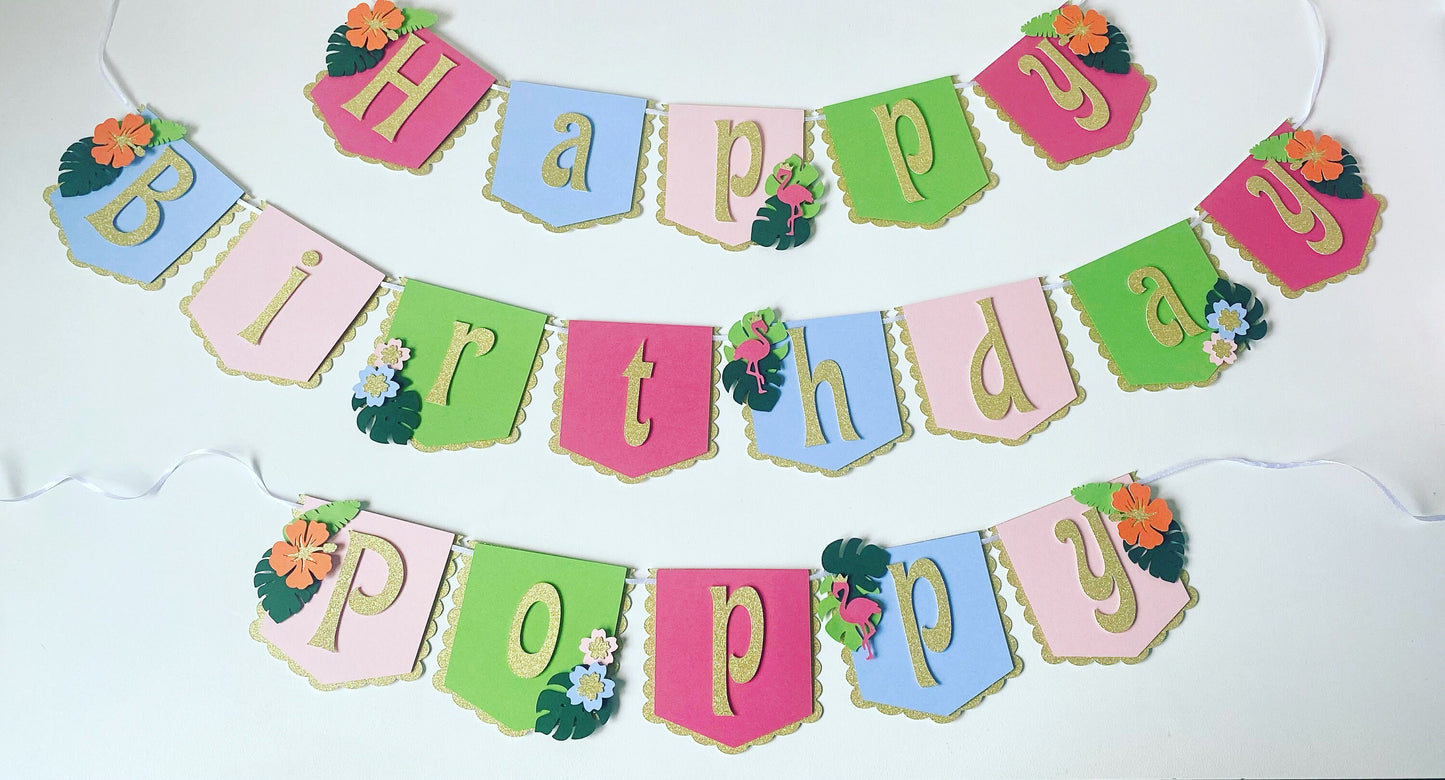 Tropical cake topper