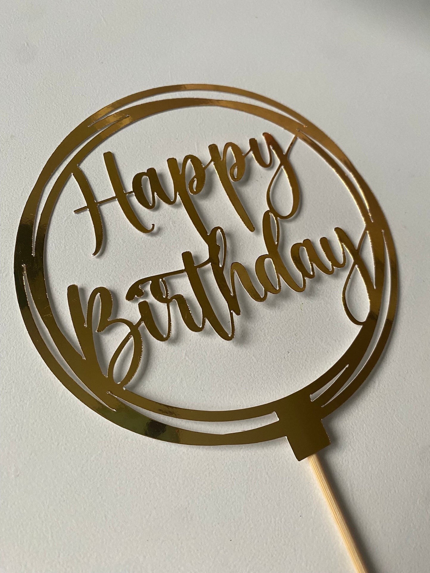 Happy Birthday cake topper