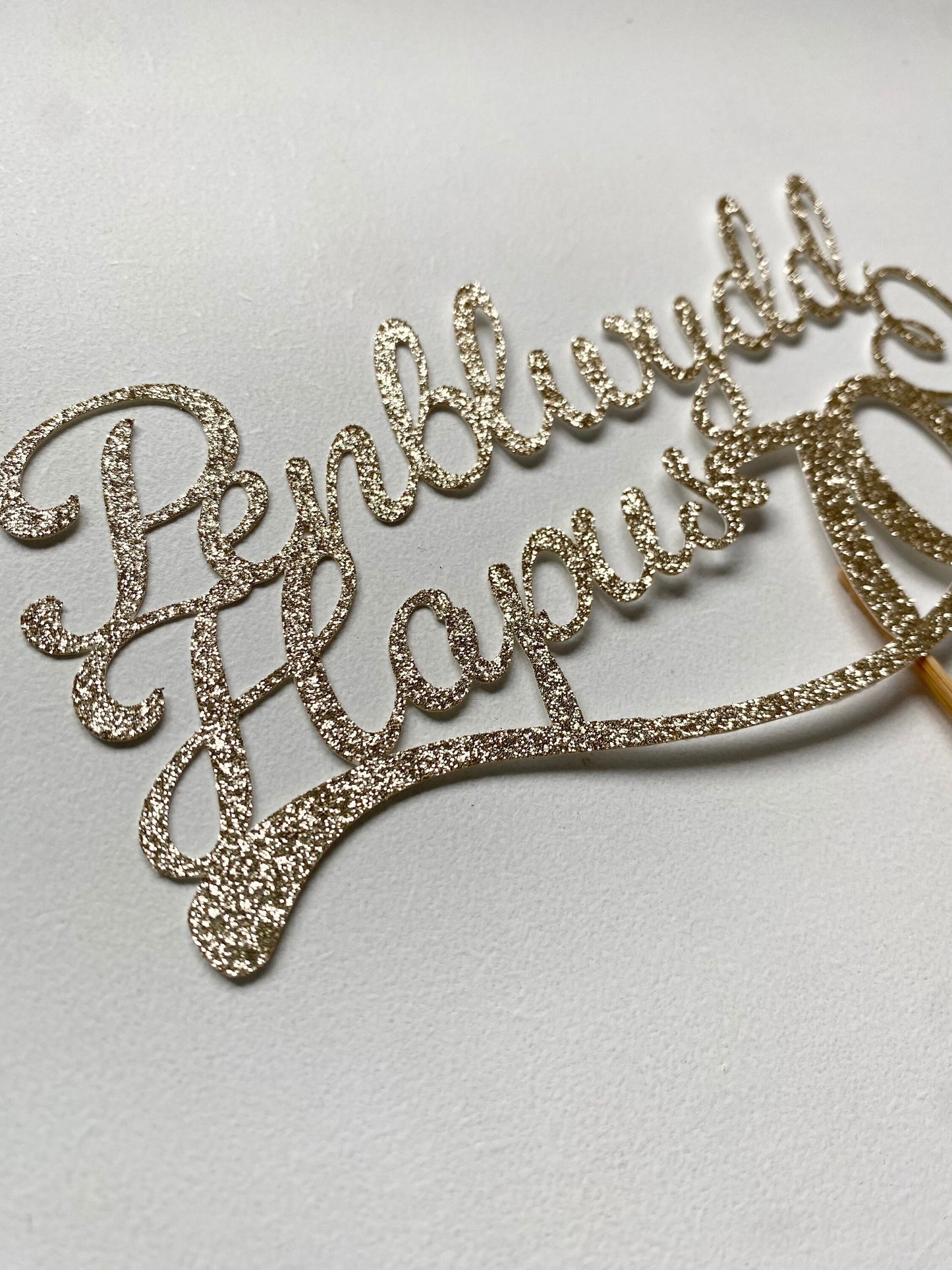 Penblwydd Hapus Welsh cake topper