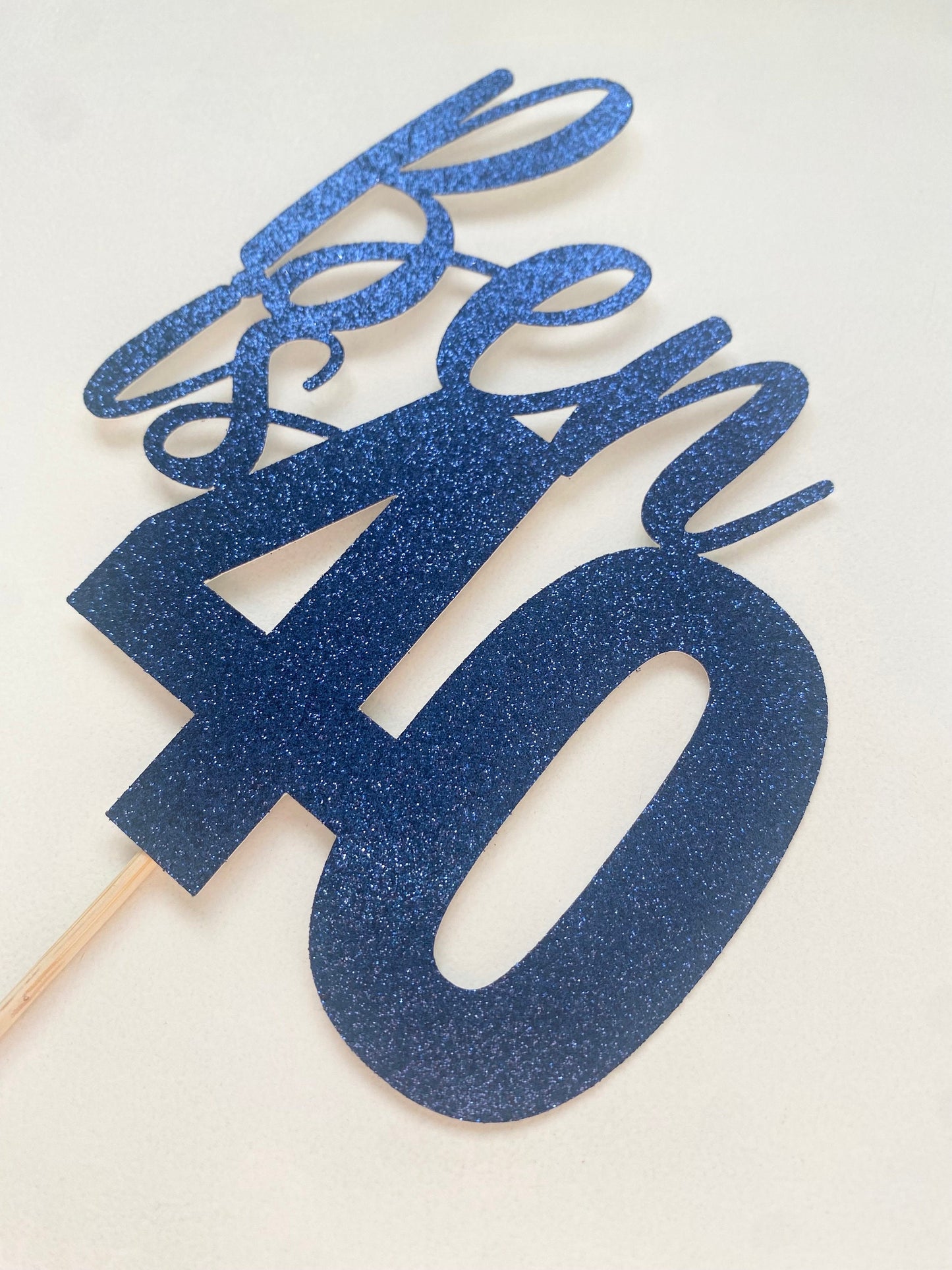 Personalised name and age cake topper